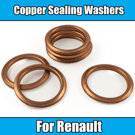 5x Copper Sealing Washers for Renault Seal Washer 24mmx18mmx2mm