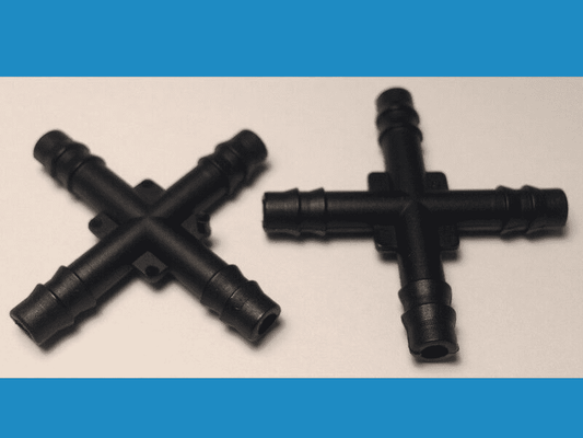5x Cross Piece for Ford GM Chrysler 4 Way Silicone Vacuum Hose Joiner Adapter