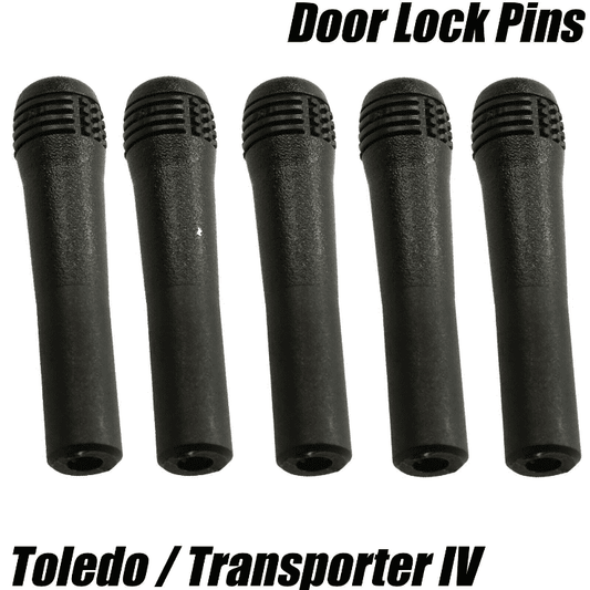 5x Door Locking Lock Pins Pull Knobs Black Plastic for VW Transporter T4