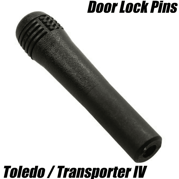 5x Door Locking Lock Pins Pull Knobs Black Plastic for VW Transporter T4