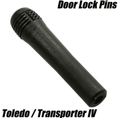 5x Door Locking Lock Pins Pull Knobs Black Plastic for VW Transporter T4