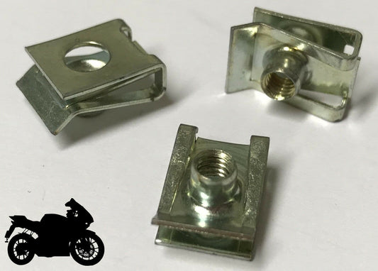 5x Fairing Clips M4 Speed Clips U Nut for Ducati Motorcycle Bike Bodywork Panel