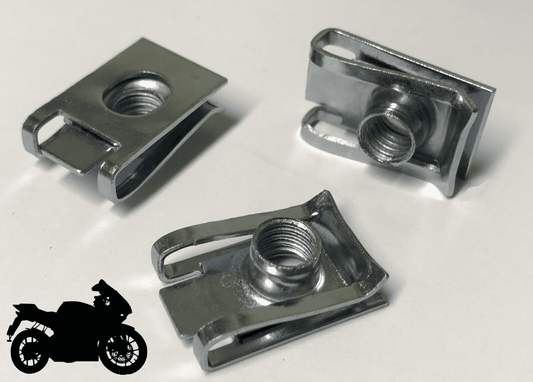 5x Fairing Clips M8 Bodywork Panel Speed Clips Motorcycle Bike U Nut for Suzuki