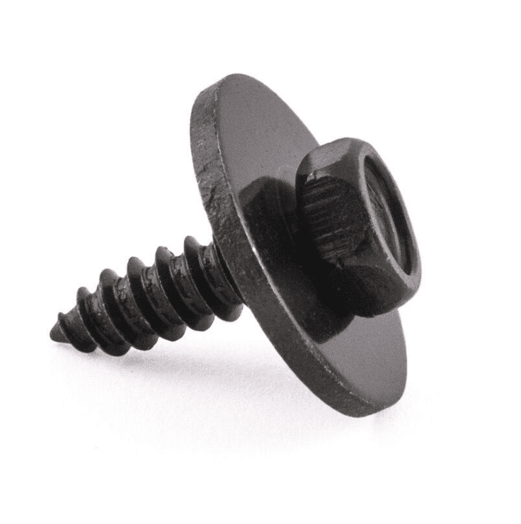 5x Hex Self-Tapping Socket Bolt for BMW Washer 4.8x16mm Black Metal Hexagonal