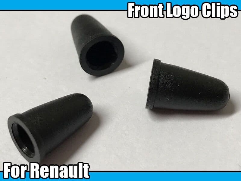 5x Logo Emblem Badge Attachment Clip Fastener Trim Clips for Renault