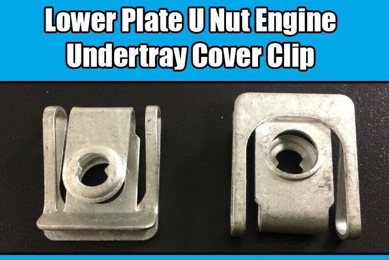 5x Lower Plate U Nut for VW Audi BMW Engine Undertray Cover Spring Clip
