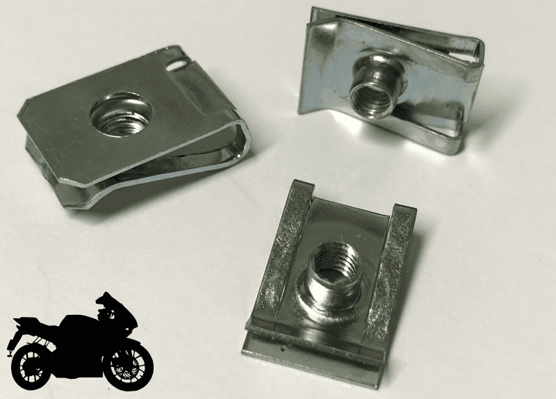 5x M5 U Nut Speed Clips Fairing Clips for Motorcycle Bike Bodywork Panel