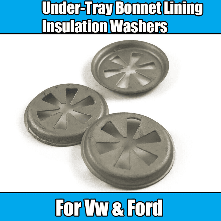 5x Metal Washers for VW Ford Engine Undertray Bonnet Lining Insulation