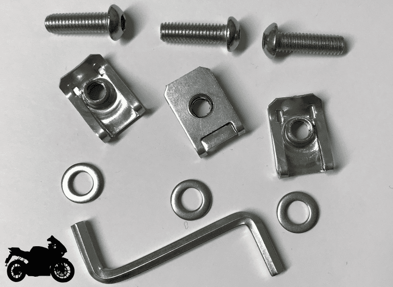 5x Motor Bike Panel Set Steel Bolts M6 U C Lug Nuts Metal Washer
