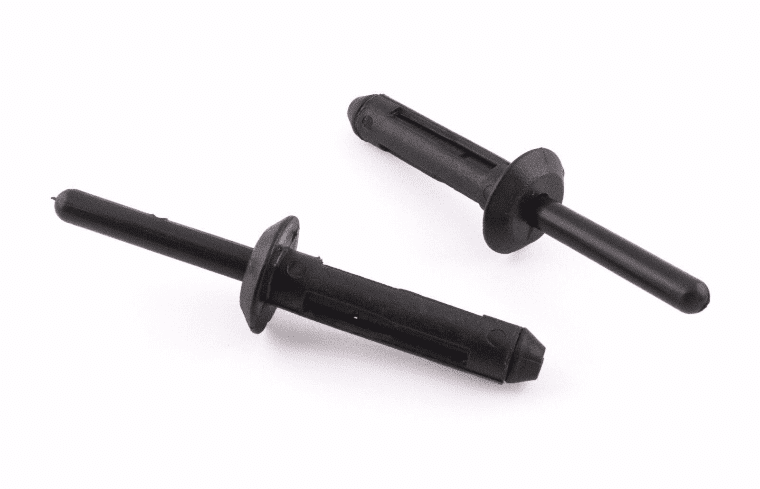 5x Panel Clip Black Plastic Blind Pop Rivet Fastener 6mm for Ford GM Chrysler