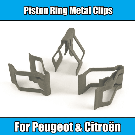 5x Piston Ring Metal Clips Dark Grey Metal Clips for Peugeot & Citroen