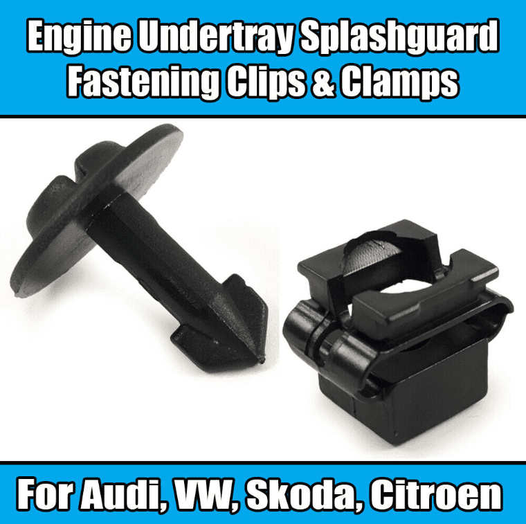 5x Plastic Clips Clamps for Audi A2 A4 A6 A8 VW Engine Undertray Guard Cover