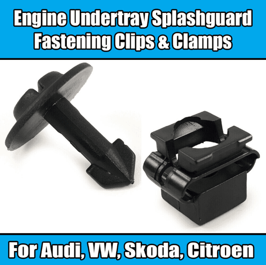 5x Plastic Clips Clamps for Audi A2 A4 A6 A8 VW Engine Undertray Guard Cover