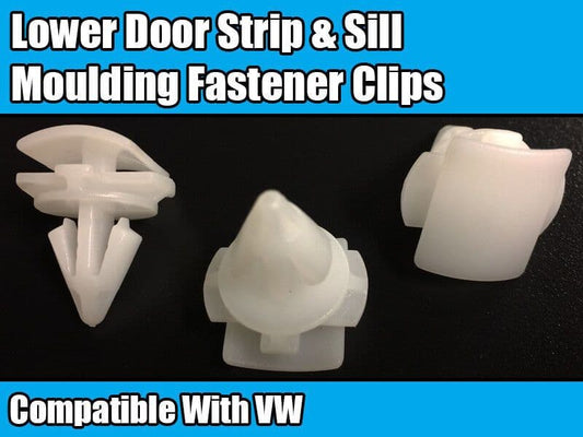 5x Plastic Clips for VW Touareg Trim Lower Door Cover Strip Sill Moulding