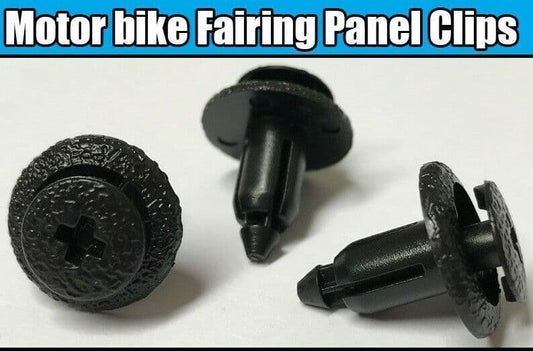 5x Plastic Trim Clips for Kawasaki BMW Motorbike Fairing Panel 7mm Easy Removal