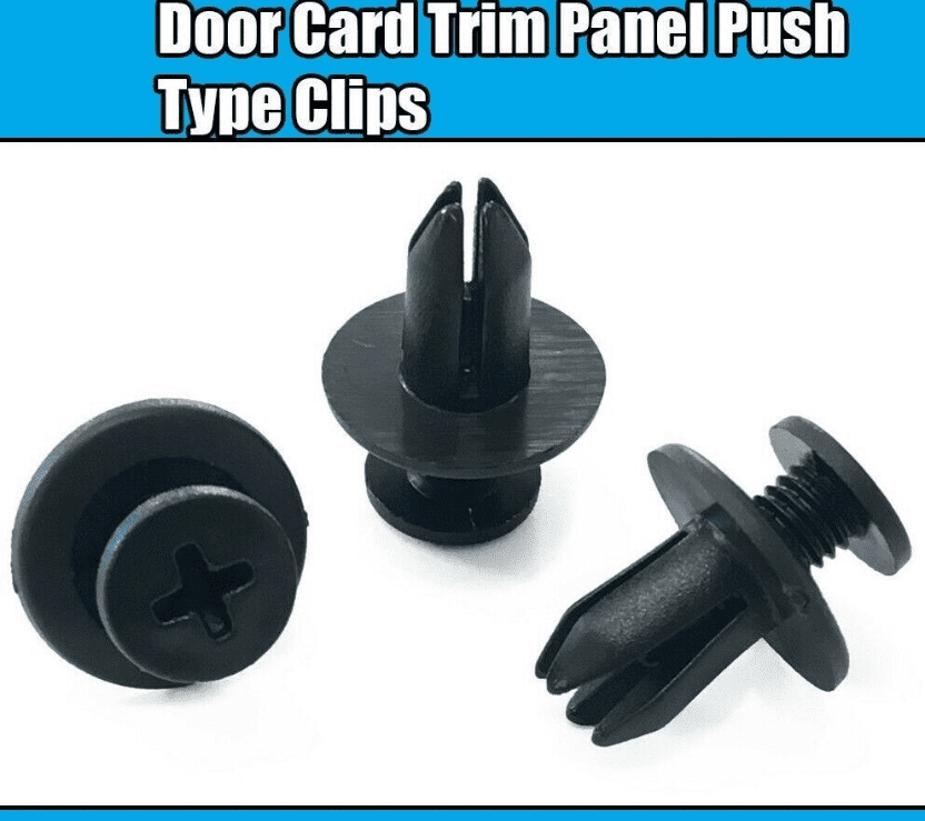5x Push Type Fastener Retainer Clips for Toyota & Subaru Door Card Trim Panel