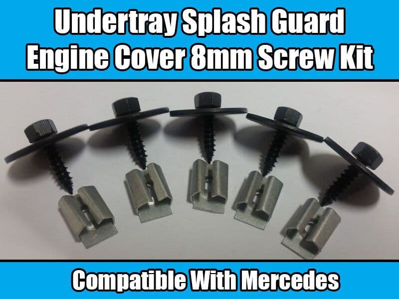 5x Screws for Mercedes Gearbox Engine Under Tray Splash Guard Cover Set Kit 8mm