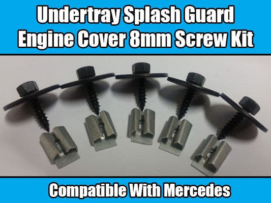 5x Screws for Mercedes Gearbox Engine Under Tray Splash Guard Cover Set Kit 8mm