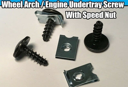 5x Torx Screws Speed Nut Spire Clips for Audi Bumper Engine Shield Cover Tray