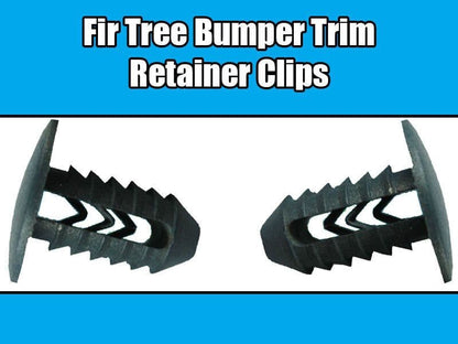5x Trim Clips for Fiat Bumper Retainer Dark Grey Fir Tree 1300433670