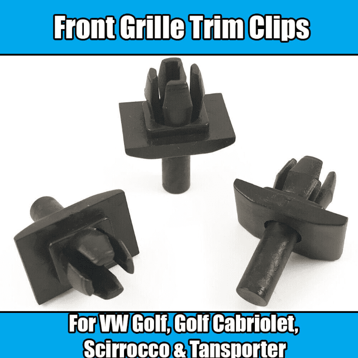 5x Trim Clips for VW Golf Mk1 Transporter T25 Front Grille Fixing
