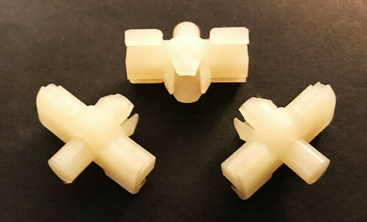 5x White Clips for BMW E24 E23 E12 Panel Trim Strip Door Moulding Sides