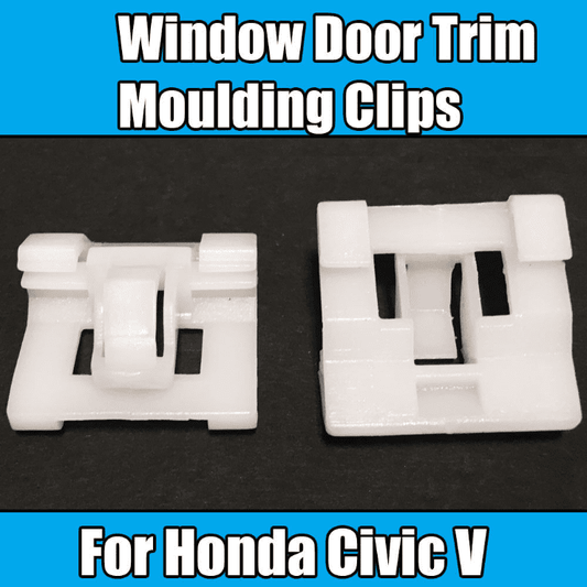 5x White Plastic Clips for Honda Civic Mk V Window Door Trim Moulding 1007296