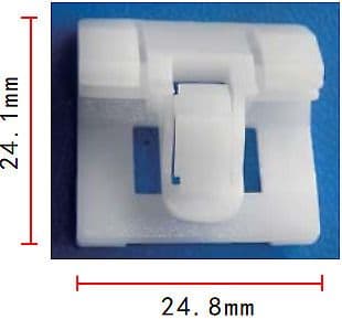 5x White Plastic Clips for Honda Civic Mk V Window Door Trim Moulding 1007296