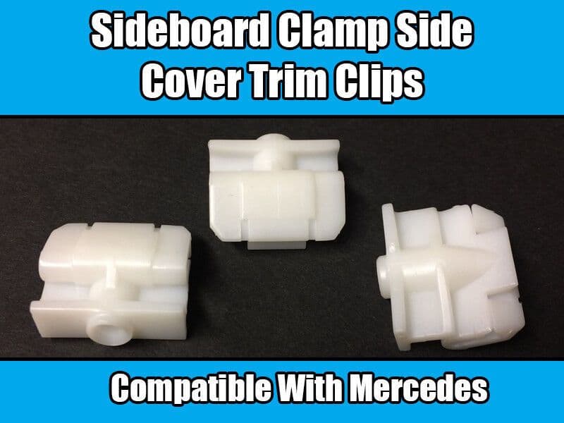 5x White Plastic Clips for Mercedes W124 W201 Sideboard Clamp Side Cover Trim