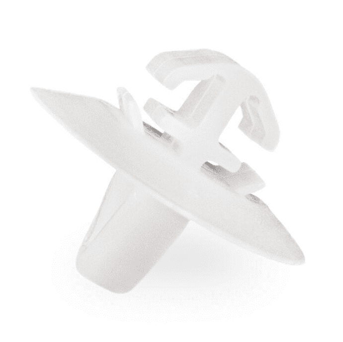 5x White Plastic Trim Clips for Fiat Iveco Van Door Bumper Side Mouldings