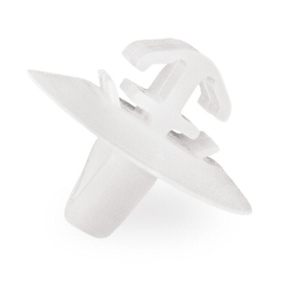 5x White Plastic Trim Clips for Fiat Renault Door Bumper Side Mouldings