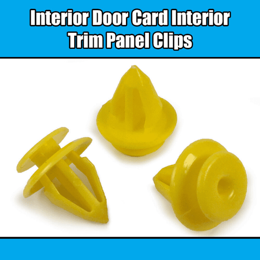 5x Yellow Plastic Clips for VW Transporter T4 Sharan Door Trim Panel Retainer