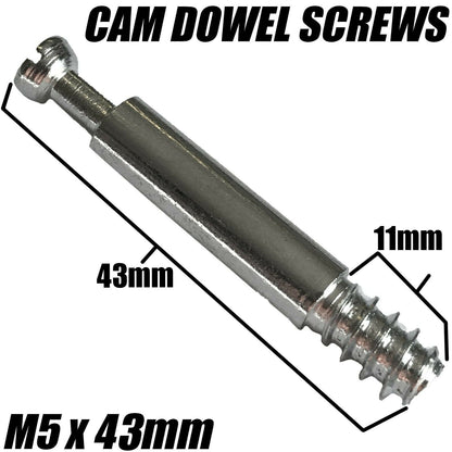 15mm Hole Cam Dowel Locking Nut / M5/M6 Cam Screw For Flatpack