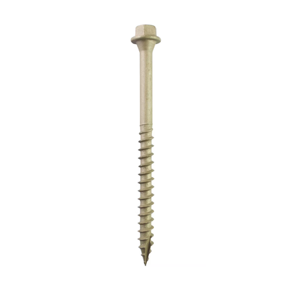 6.5mmx150mm 6" Timberfix Railway Sleeper Decking Wood Screws - Hex Head - Sold individually