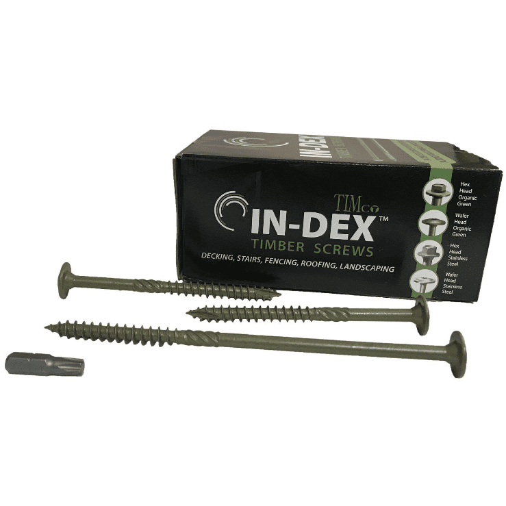 6.7 Wafer Head Landscape Wood Timber Screws Sleeper Decking Index Joining