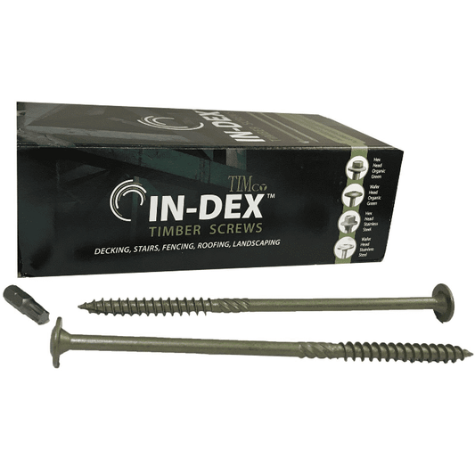 6.7X150mm 6" Wafer Head Landscape Wood Timber Screws Sleeper Decking Index