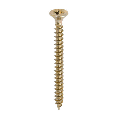 200x Timco 12G 6mm Solo Woodscrews Zinc Yellow Pozi Countersunk 40mm - 200mm