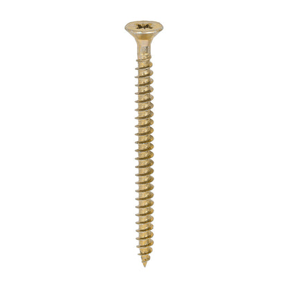 200x Timco 12G 6mm Solo Woodscrews Zinc Yellow Pozi Countersunk 40mm - 200mm
