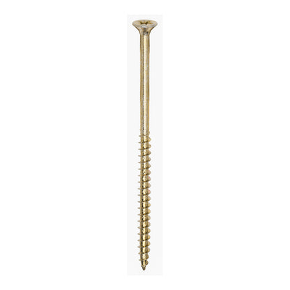 200x Timco 12G 6mm Solo Woodscrews Zinc Yellow Pozi Countersunk 40mm - 200mm