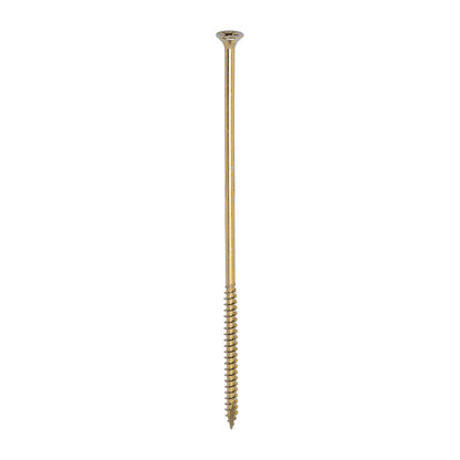 200x Timco 12G 6mm Solo Woodscrews Zinc Yellow Pozi Countersunk 40mm - 200mm