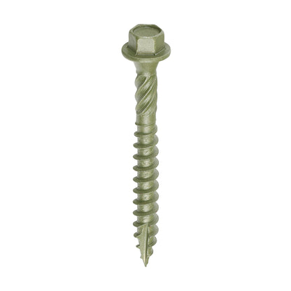 6.7 Hex Head Landscape Wood Screws Sleeper Decking Timber In-Dex