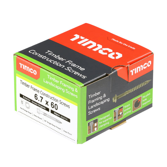 Boxes Of 6.7 Hex Head Landscape Wood Screws Decking Sleeper Timber Fix In-Dex