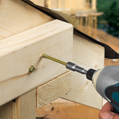 750x Index 6.7X125mm 5 Inch Hex Head Sleeper Landscape Fixing Decking Screws