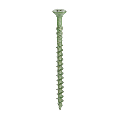 9G 4.5mm Green Weather Treated Wood Screws For Decking & Fence