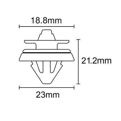 White Plastic Clips for Audi A2 A4 Convertible Door Card Panel