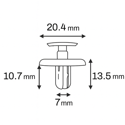 Clips for Citroen C1 Peugeot 107 Toyota Lexus Inner Wheel Arch Lining Mud Guard Splashguard Engine Bay Shield Mounting Fastener Clips