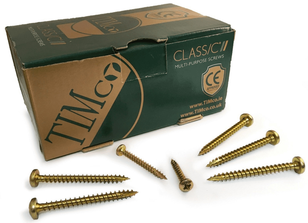 6G 8G 10G Pan Round Head Timco Classic Multipurpose Screws Pozi Wood Yellow