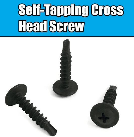 6x 5mmx25mm Black Self-Tapping Cross Head Screws for BMW 07146959925