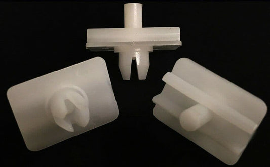 6x Plastic Clips for BMW 3 E30 Convertible Door Side Trim Panel Bumper Moulding