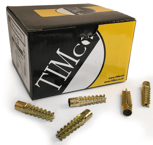6x32mm Timco Metal Expansion Raw Plugs Concrete Fire Escape Route Box Of 100
